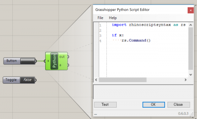 Grasshopper Pythonの Command とbuttonの注意点 Digiarchi