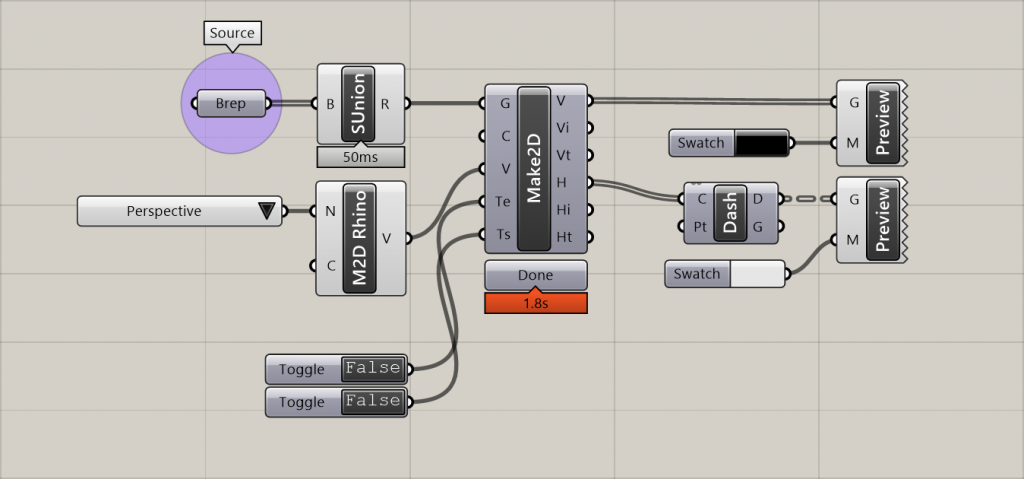 Grasshopper Make2dコンポーネントの使い方 Digiarchi